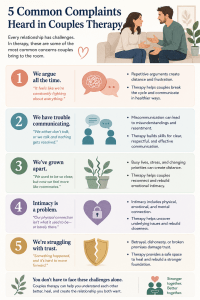 5 Common Complaints Heard in Couples Therapy